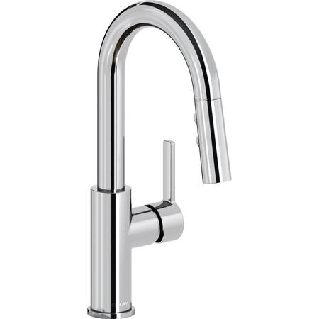 ELKAY Avado Single Hole Bar Faucet, Pull-down Spray, Chrome LKAV3032CR